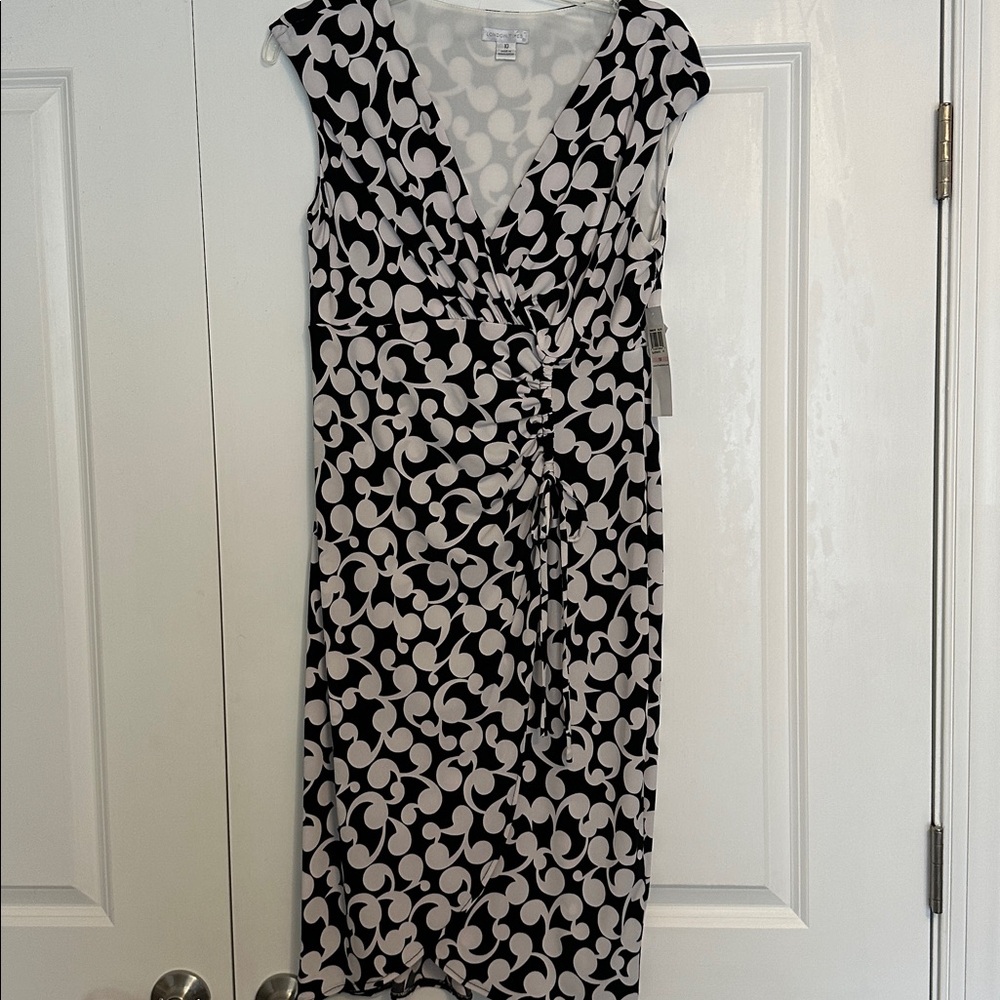 London Times Black and White dress Sz 10